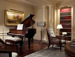 Гостиная с роялем фото