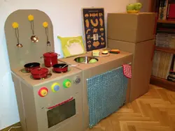 Cardboard kitchen photo