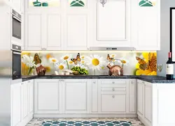 Kitchen with daisies photo