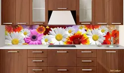 Kitchen with daisies photo