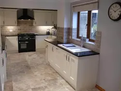 Travertine in the kitchen photo