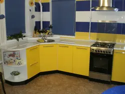 Желто Синяя Кухня Фото