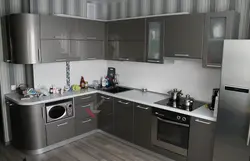 Steel color kitchen photo