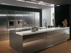 Steel color kitchen photo