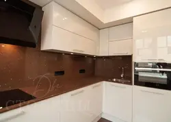 Glossy brown kitchen photo