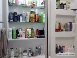 Bathroom with cosmetics photo