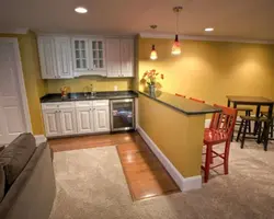 Кухня в подвале фото