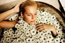 Bath with herbs photo