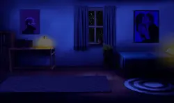 Photo of bedroom at night gacha