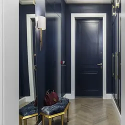 Blue-gray hallway photo