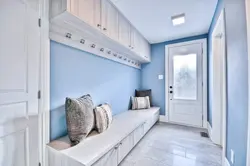 Blue-gray hallway photo