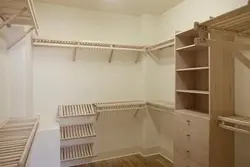 Dressing room made of plywood photo