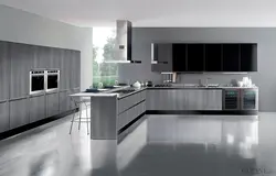 Gray Kitchen Photo Modern