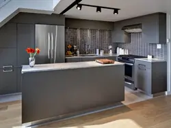 Gray Kitchen Photo Modern