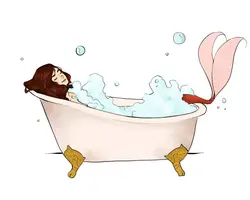 Акси мультфильм дар ванна