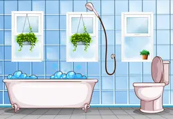 Cartoon bathroom photo