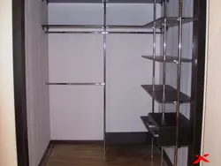Photo of a wardrobe made of pipes
