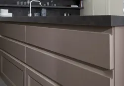 Integrated kitchen handles photo