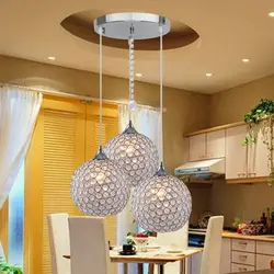 Hanging chandelier for the kitchen photo