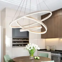 Hanging chandelier for the kitchen photo