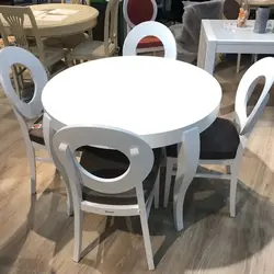 Round chairs for the kitchen photo