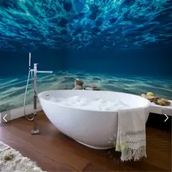 Photo underwater in the bathroom