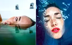 Фото под водой в ванной