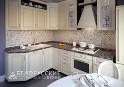Kitchen with beveled corner photo