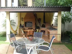 Summer kitchen with canopy photo