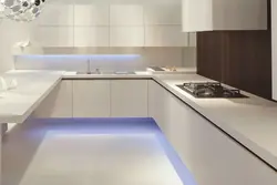 Kitchen with thin countertop photo
