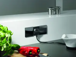 Hidden sockets in the kitchen photo
