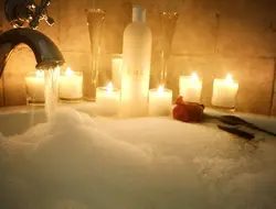 Фото в ванной со свечами
