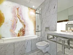 Liquid marble for bathroom photo