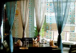 Cafe curtain for kitchen photo