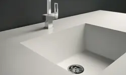 Integrated kitchen sink photo