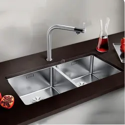 Integrated kitchen sink photo