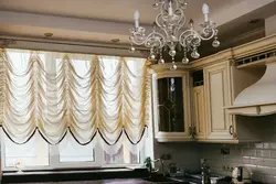 Italian curtains for the kitchen photo