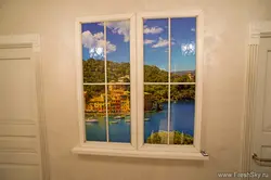 Фальш окно на кухне фото