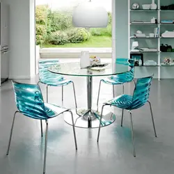 Стеклянные стулья для кухни фото