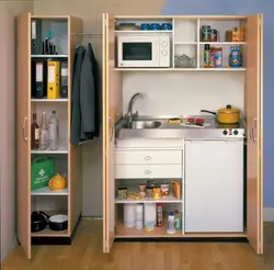 Кухня шкаф для студий фото