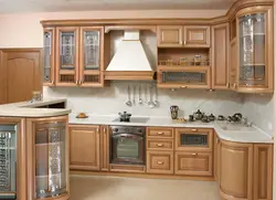Photos Of Corner Kitchens Made Of Solid Wood