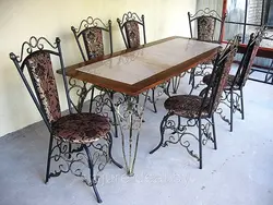 Wrought iron chairs for the kitchen photo