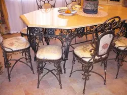 Wrought Iron Chairs For The Kitchen Photo