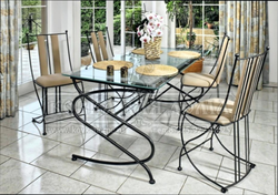 Wrought iron chairs for the kitchen photo