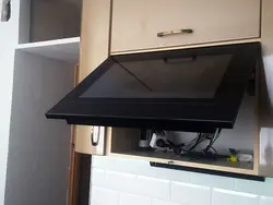 Built-in TV for the kitchen photo