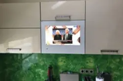 Built-In TV For The Kitchen Photo