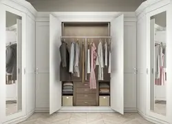 Двери для гардеробной распашные фото