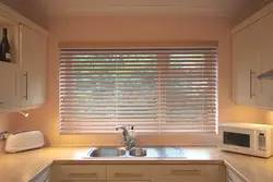 Wooden Blinds In The Kitchen Photo