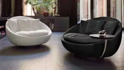 Круглые кресла для гостиной фото