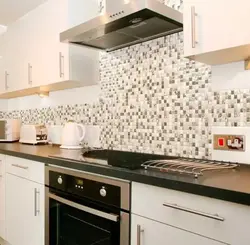 Kitchen with small tiles photo